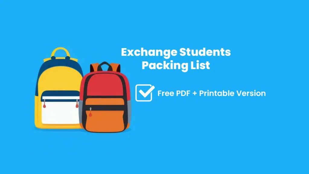 Exchange Students Packing List